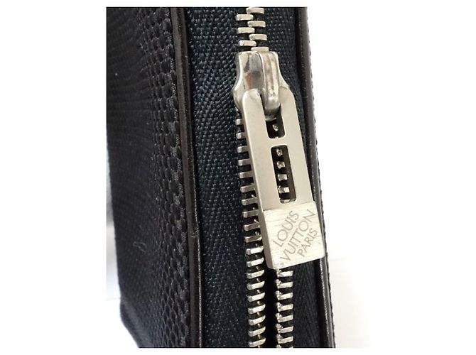Monedero de cuero negro Louis Vuitton - vista 5