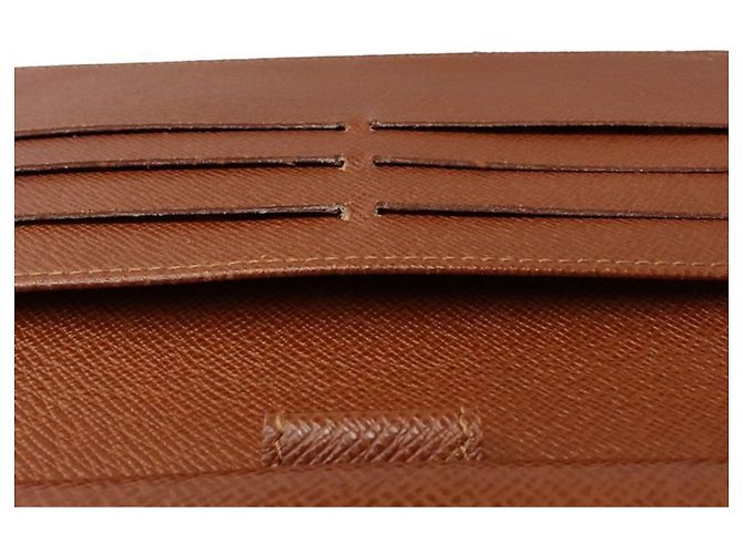 Cartera larga Louis Vuitton Monogram Castaño - vista 12