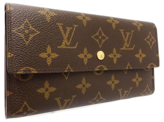 Cartera larga Louis Vuitton Monogram Castaño - vista 3