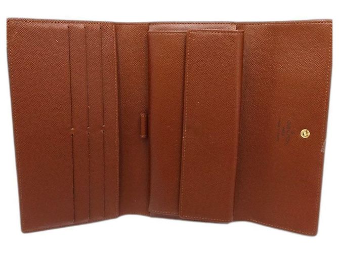 Cartera larga Louis Vuitton Monogram Castaño - vista 8