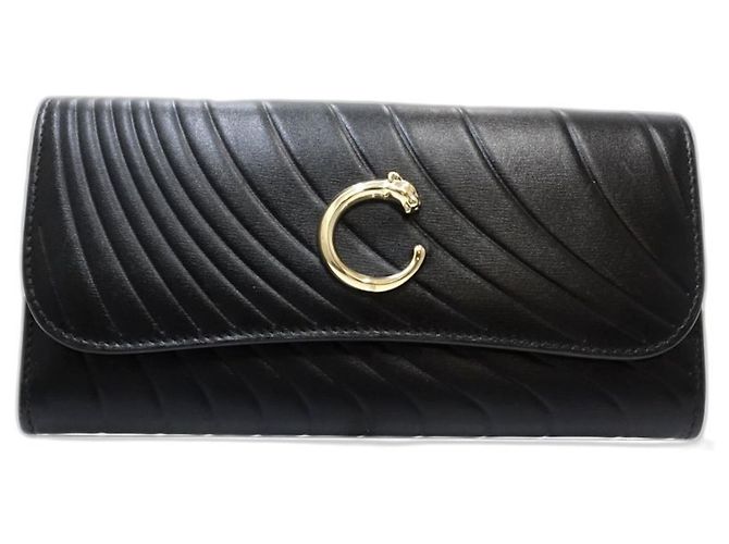 Cartier Long Wallet - Schwarzes Leder - Ansicht 2
