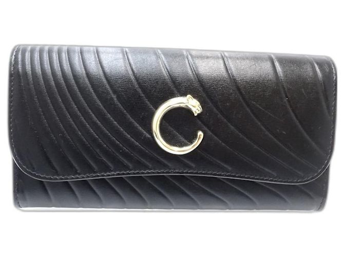 Cartier Long Wallet - Schwarzes Leder - Ansicht 3