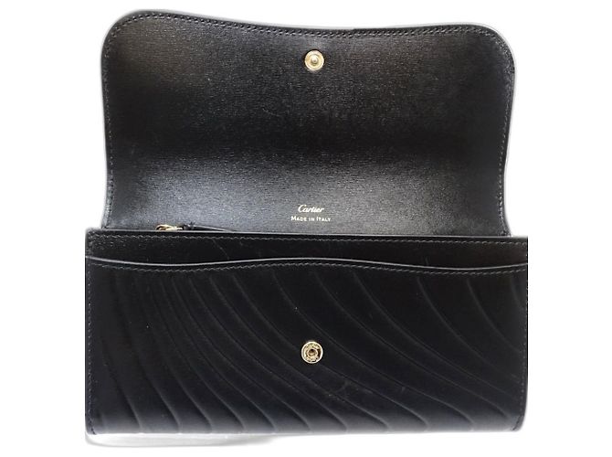 Cartier Long Wallet - Schwarzes Leder - Ansicht 6
