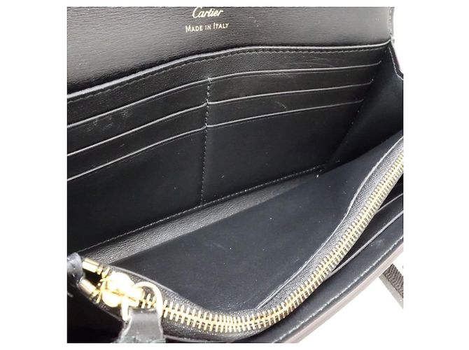Cartier Long Wallet - Schwarzes Leder - Ansicht 8