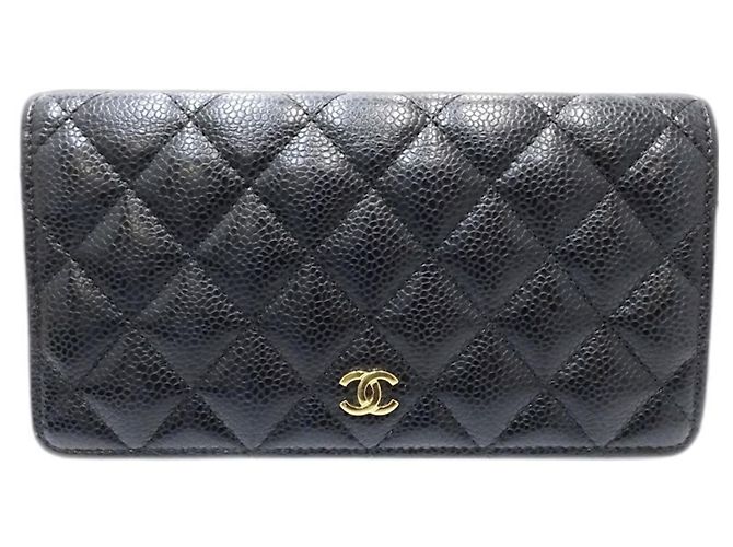 Timeless Cartera larga de piel de becerro granulada negra Chanel Negro - vista 3