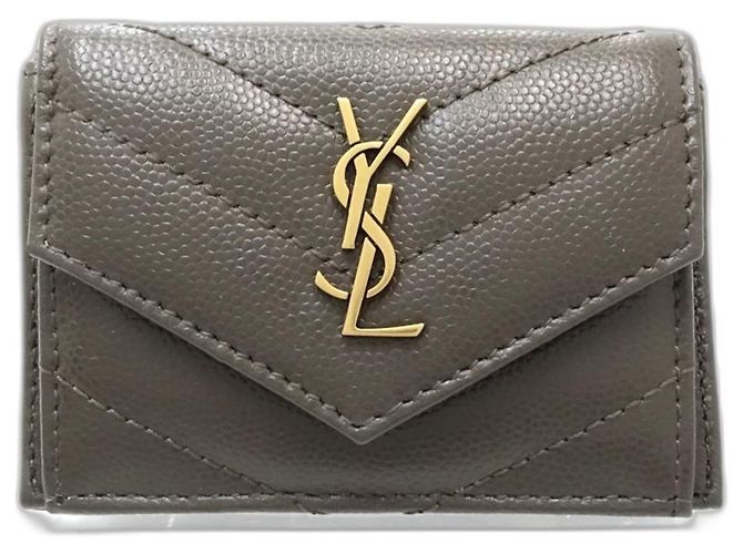 Saint Laurent Tri-fold Wallet in Dark Gray Anthrazitgrau - Ansicht 2