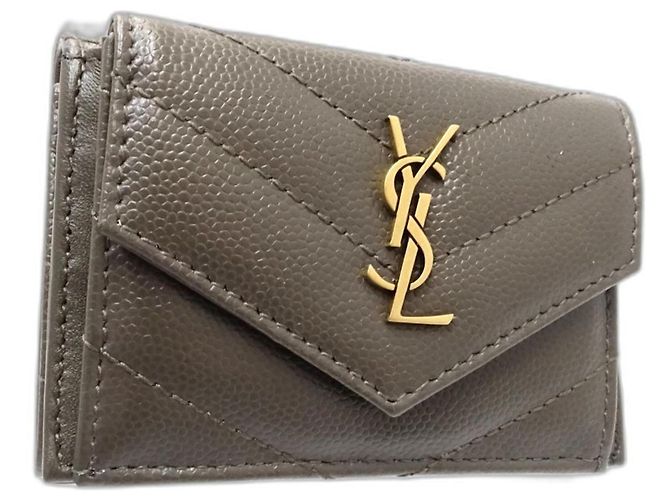 Saint Laurent Tri-fold Wallet in Dark Gray Anthrazitgrau - Ansicht 3