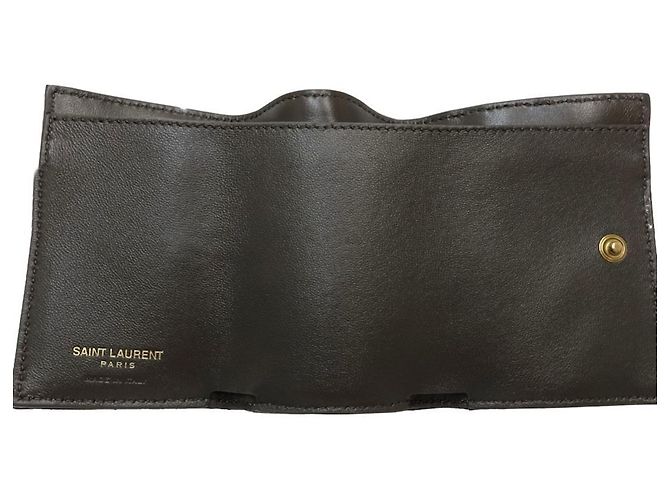 Saint Laurent Tri-fold Wallet in Dark Gray Anthrazitgrau - Ansicht 9
