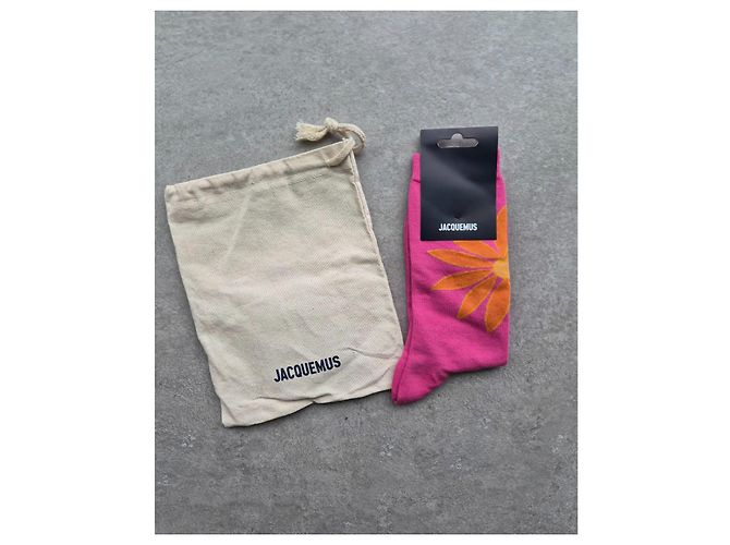 Calcetines Jacquemus Rosas Motivo Flor Naranja - vista 4