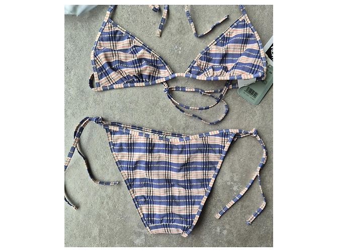 Conjunto Bikini a Cuadros Hoss Intropia Rosa Blanco Azul - vista 6