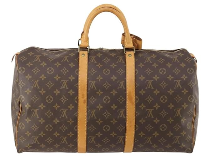 Louis Vuitton Keepall Monogram Canvas 50 Marrone - vista 2