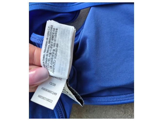 Tommy Hilfiger Bikini-Unterteil mit Punkten - Blau Weiß - Ansicht 3