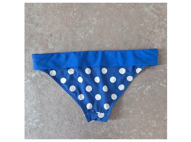Tommy Hilfiger Bikini-Unterteil mit Punkten - Blau Weiß - Ansicht 6