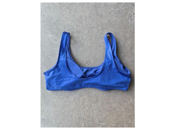 Calvin Klein Top de Biquíni Azul com Logo - Ansicht 3