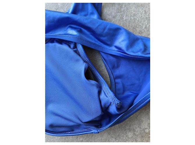 Calvin Klein Top de Biquíni Azul com Logo - Ansicht 4