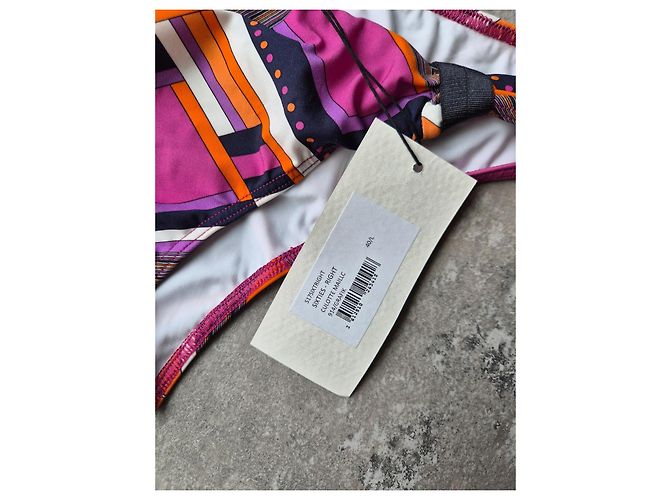 Bikini Roseanna parte inferior estampado geométrico Rosa Blanco Multicolor Naranja Púrpura Azul oscuro - vista 2