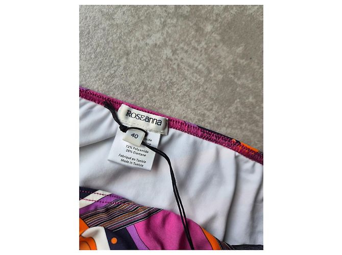 Bikini Roseanna parte inferior estampado geométrico Rosa Blanco Multicolor Naranja Púrpura Azul oscuro - vista 3