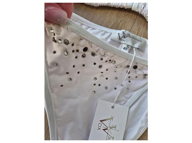 Autre Marque Conjunto Bikini Triángulo Valentina CHAYNA Blanco - vista 2