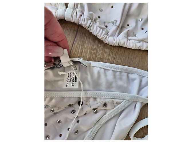 Autre Marque Conjunto Bikini Triángulo Valentina CHAYNA Blanco - vista 4