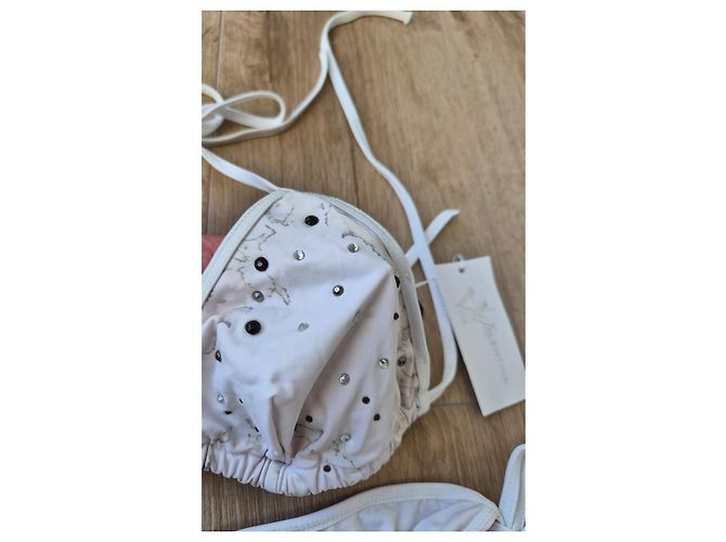 Autre Marque Conjunto Bikini Triángulo Valentina CHAYNA Blanco - vista 6