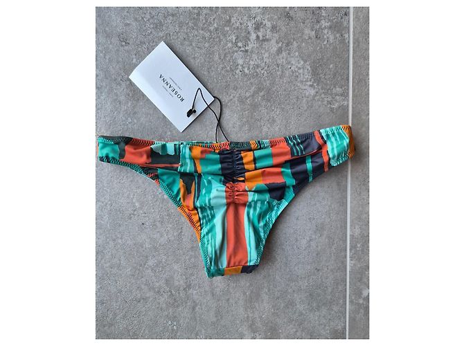 Roseanna Braguita de Bikini Gallery Estampada Negro Multicolor Verde Naranja - vista 4