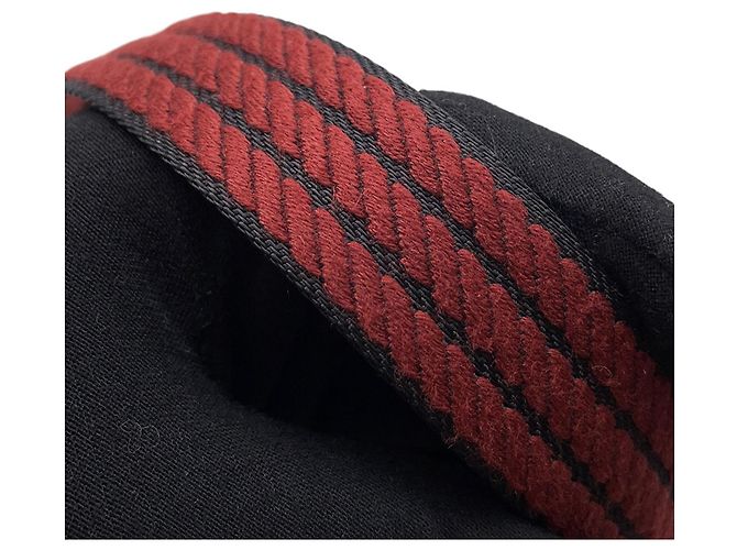 Hermès Tracolla Hermes Bandoulière Nero Rosso - vista 6
