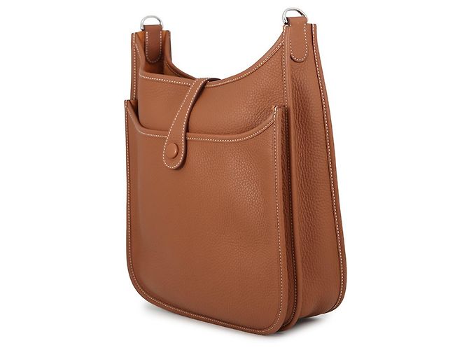 Hermès Borsa a tracolla Hermes Evelyne 3 PM D'oro - vista 2