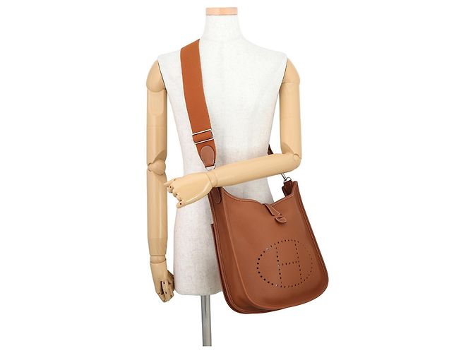 Hermès Borsa a tracolla Hermes Evelyne 3 PM D'oro - vista 4