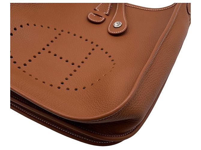 Hermès Borsa a tracolla Hermes Evelyne 3 PM D'oro - vista 6
