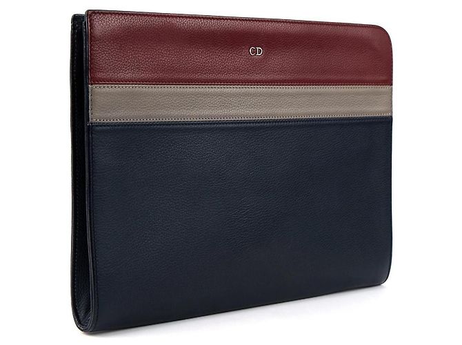 Dior Colorblock Leather Clutch Pouch - view 2