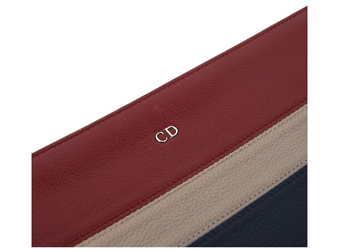 Dior Colorblock Leather Clutch Pouch - view 7