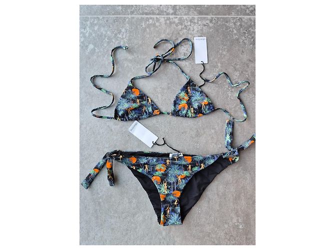 Conjunto de Bikini Albertine Estampado Tropical Negro Multicolor - vista 2