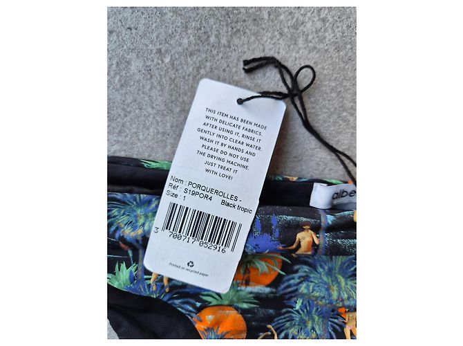Conjunto de Bikini Albertine Estampado Tropical Negro Multicolor - vista 3