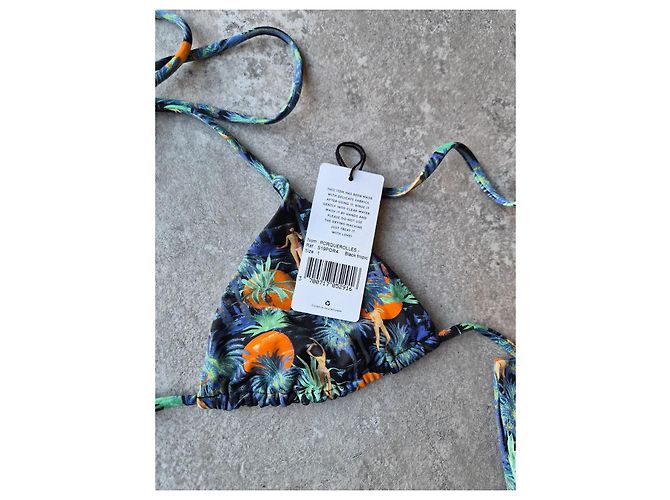 Conjunto de Bikini Albertine Estampado Tropical Negro Multicolor - vista 4
