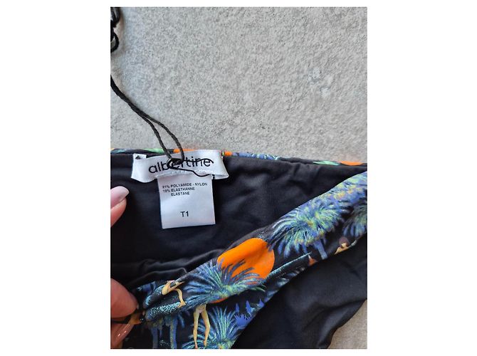 Conjunto de Bikini Albertine Estampado Tropical Negro Multicolor - vista 5