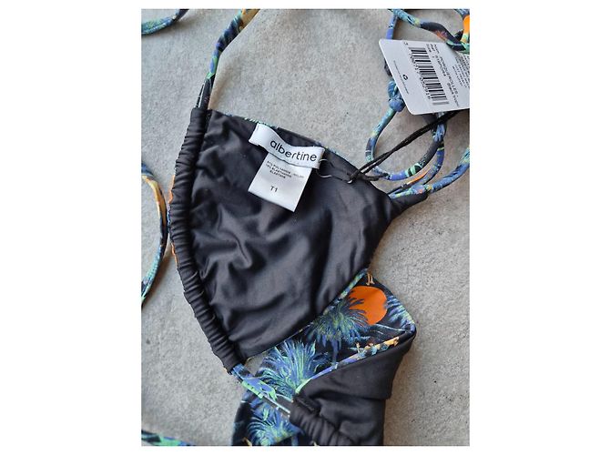 Conjunto de Bikini Albertine Estampado Tropical Negro Multicolor - vista 6