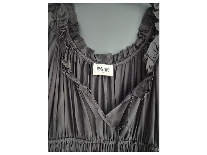 Claudie Pierlot Schwarzes Maxikleid - Ansicht 3