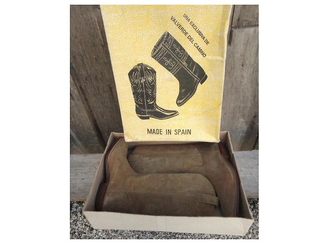 Autre Marque Botas vaqueras de ante marrón eValverde Del Carmino Castaño - vista 2