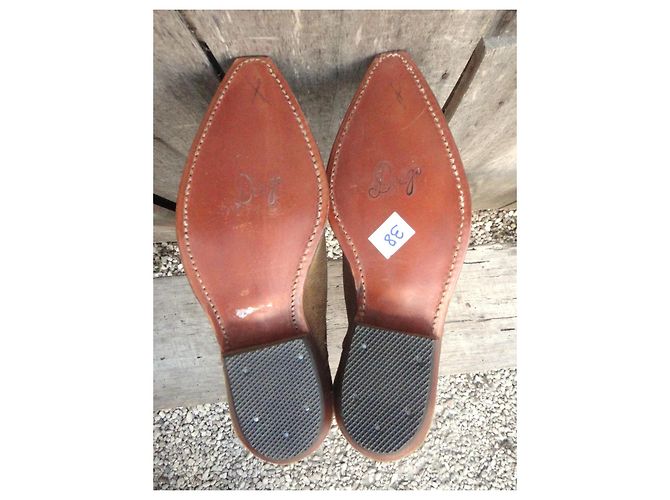 Autre Marque Botas vaqueras de ante marrón eValverde Del Carmino Castaño - vista 6