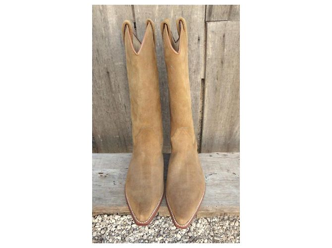 Autre Marque Botas vaqueras de ante marrón eValverde Del Carmino Castaño - vista 8