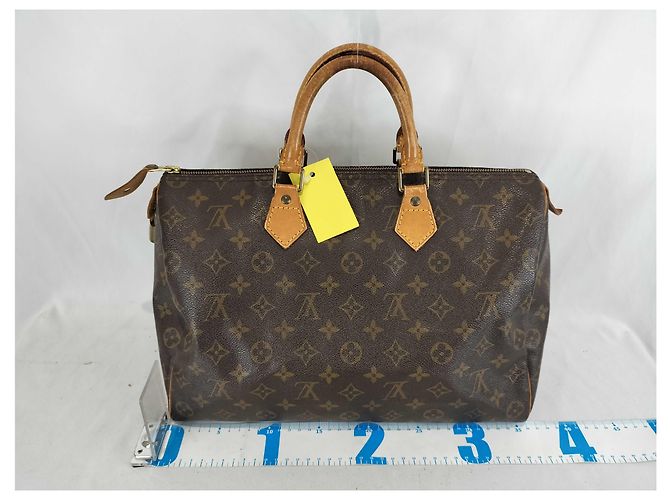 Borsa Louis Vuitton Speedy Monogram Canvas 35 Marrone - vista 2