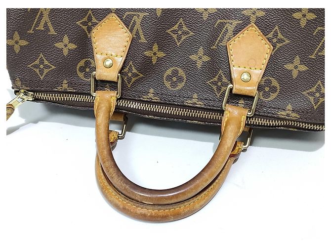 Borsa Louis Vuitton Speedy Monogram Canvas 30 Marrone - vista 3