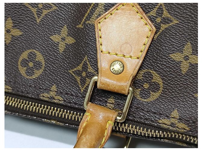 Borsa Louis Vuitton Speedy Monogram Canvas 30 Marrone - vista 5