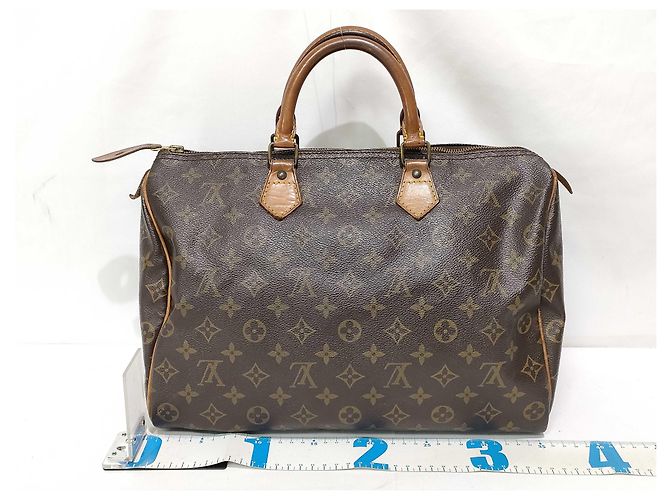 Borsa Louis Vuitton Speedy Monogram Canvas 35 Marrone - vista 2