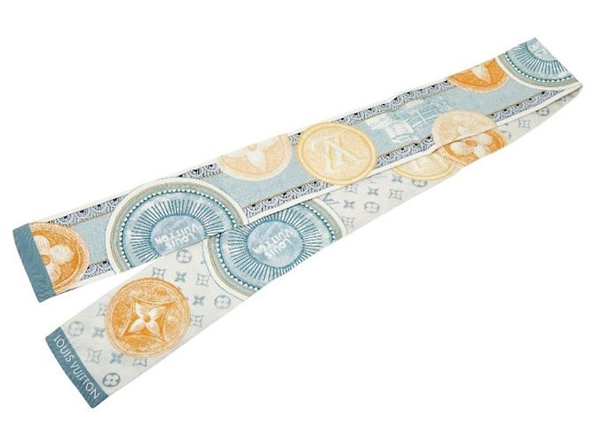 Foulard Louis Vuitton Bandeau Malle Merveilleuse Blu - vista 2