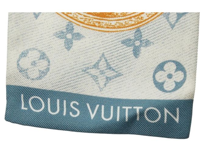 Foulard Louis Vuitton Bandeau Malle Merveilleuse Blu - vista 3