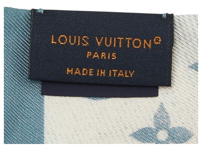 Foulard Louis Vuitton Bandeau Malle Merveilleuse Blu - vista 5