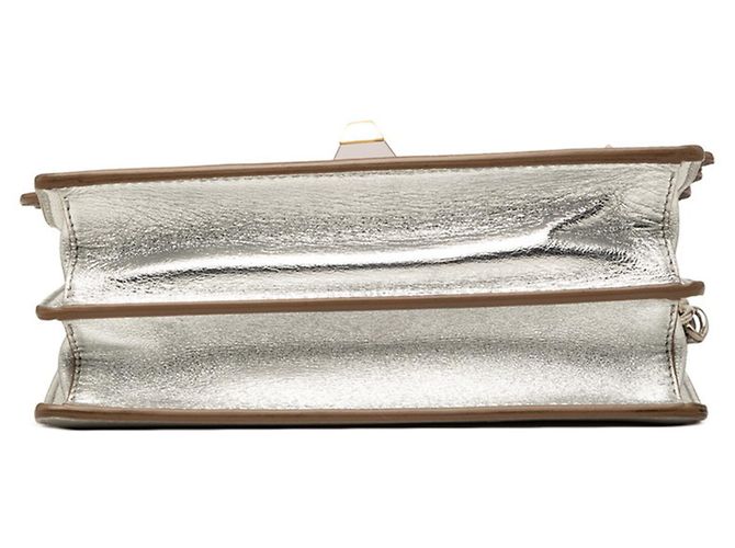 Borsa a Spalla Fendi Mini Kanai Chain Argento - vista 3