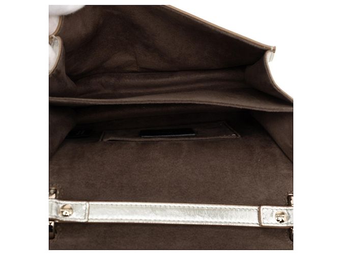Borsa a Spalla Fendi Mini Kanai Chain Argento - vista 4