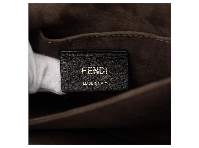 Borsa a Spalla Fendi Mini Kanai Chain Argento - vista 5